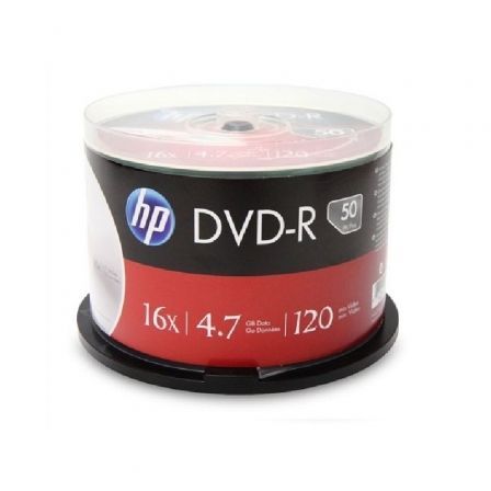 HP DVD-R 4.7GB 16X Tarrina de 50 Unidades HP DVD-R 4.7GB 16X Tarrina de 50 Unidades